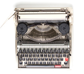 Fototapeta na wymiar Typewriter Top view
