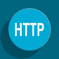 http blue flat web icon