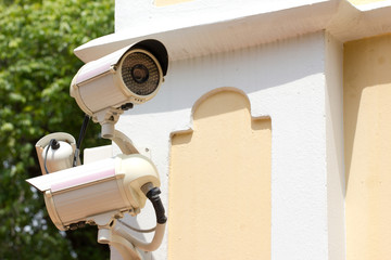 Surveillance Cameras on Building