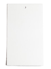 White Tag on White background
