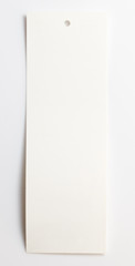 White Tag on White background