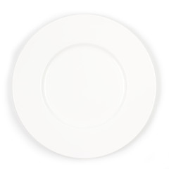 Empty White Dish Isolated