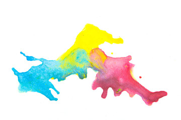 Abstract art watercolor splash watercolor drop