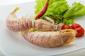 Boiled Spiny lobster