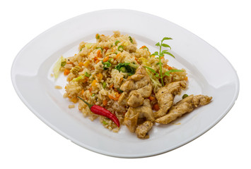 Fried rice with chicken