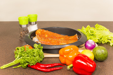 Marinated fish brotola