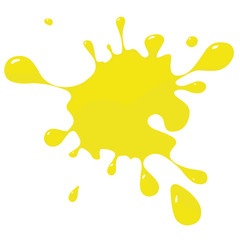 Obraz premium Farbklecks gelb