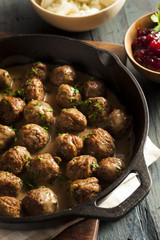 Homemade Swedish Meatballs with Cream Sauce