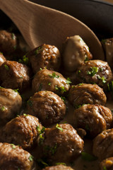 Homemade Swedish Meatballs with Cream Sauce