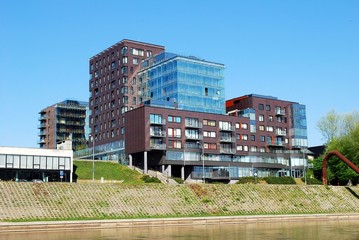 Obraz premium Vilnius center residential block - new view of Vilnius city.