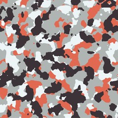 Red seamless vector camo