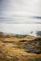landscape on the way to Pico do Arieiro in Madeira