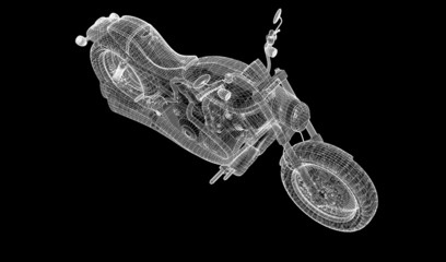 Fototapeta na wymiar Motorcycle on a background
