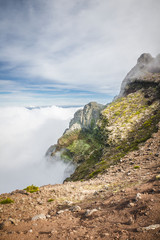 Fototapeta na wymiar Beautiful Pico do Arieiro in Madeira Island, Portugal
