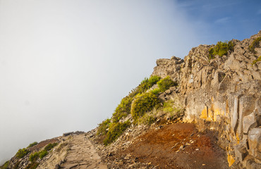 Beautiful Pico do Arieiro in Madeira Island, Portugal