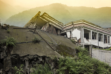 Damage buildings of Wenchuan Earthquake, Sichuan