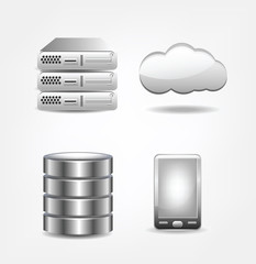 Collection of database icons