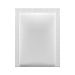 Long White Blank Foil Packaging Medicine Drugs Or Coffee