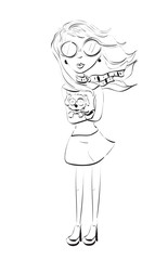 Fashion Girl Sketch