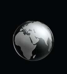 Crystal Earth Globe