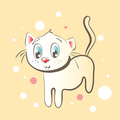 Cute kitty pussycat background