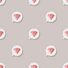 Seamless pattern with ruby