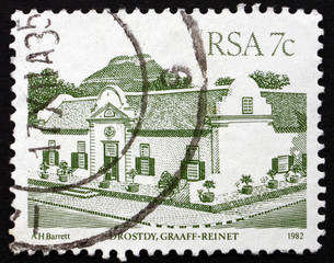 Postage stamp South Africa 1982 Drostdy, Graaff-Reinet