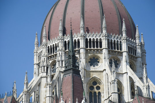 kuppel des Parlaments von budapest