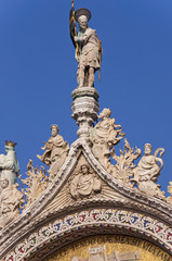 Obraz premium Detail of St Mark cathedral in Venice Itay