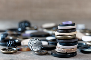 Collection of sewing buttons