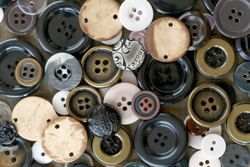Collection of sewing buttons