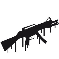 eSport Shooter Waffe Killer Graffiti