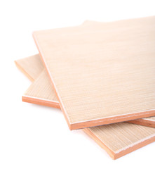 Ceramic tiles isolated on white