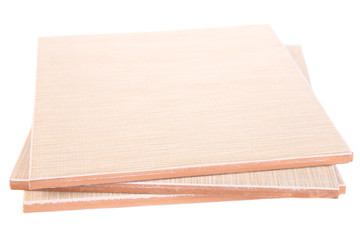 Ceramic tiles isolated on white