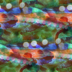 colorful pattern green, purple, orange water texture paint abstr