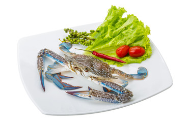 Raw blue crab