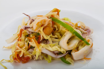 Asian seafood salad
