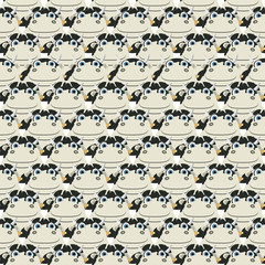 Stacked cows pattern