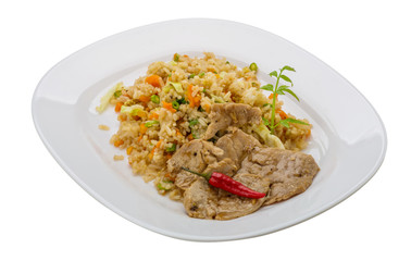 Fried rice with pork