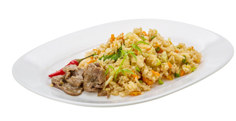 Fried rice with beef