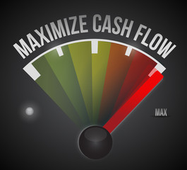 maximize cash flow mark illustration design