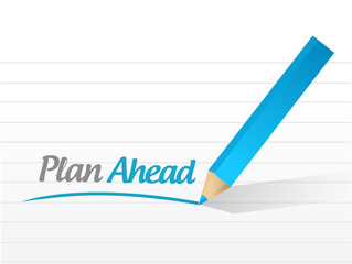 plan ahead message illustration design