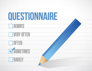 questionnaire check tick mark selection