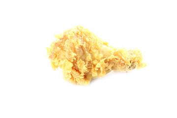fried chicken isolated on white background.