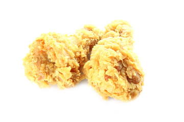 fried chicken of isolated.