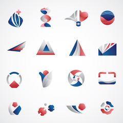 abstract icon set