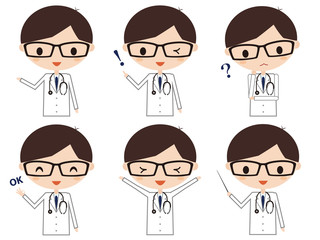 医者　表情　バリエーション