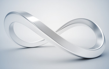 Silver Infinity Symbol