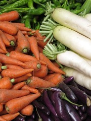 Mixed Raw Vegetables
