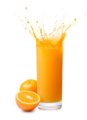 orange juice splash